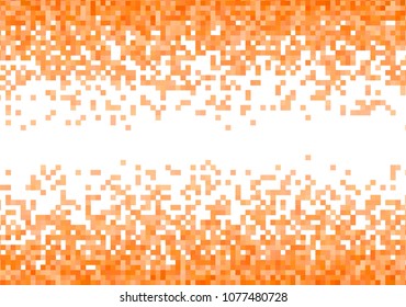 Orange vector pixel background
