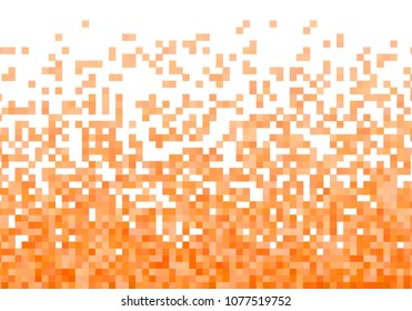 Orange vector pixel background