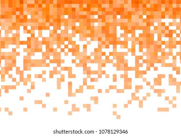 Orange vector pixel background