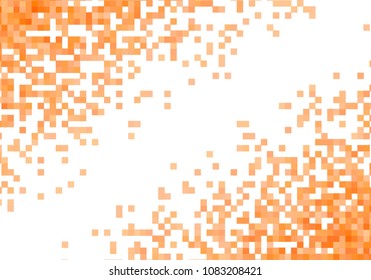 Orange vector pixel background