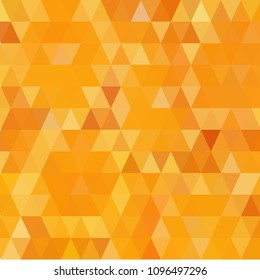 Orange vector polygonal illustration, consisting of triangles. Geometric background in Origami style with gradient. A triangular template for your business design. Geometric background in Origami styl