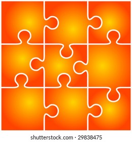 Orange vector puzzle