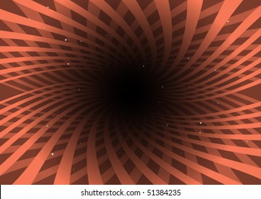 Orange vector radial paths