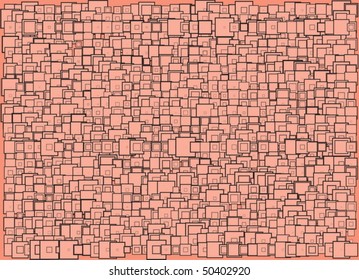 Orange vector retro pattern