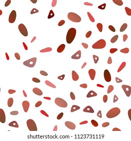 Orange  vector seamless background with rounded triangular shapes, ovals. Illustration with set of colorful ovals, triangular shapes. Smart design for your business advert.