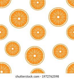 Orange. vector seamless pattern. Endless texture can be used for wallpaper, printing on fabric, paper