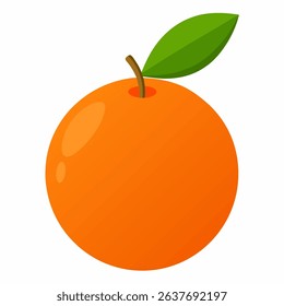 Orange Vector – Seville Orange Fruit with Leaves Isolated on White Background Realistic Vector 