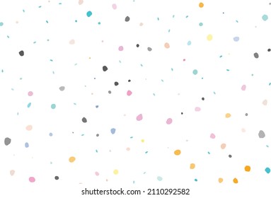 Orange Vector Spot Confetti. Seamless Random Dot. Seamless Dot Concept. Small Retro Polka Fun Background. Pastel Pattern Cute Sparks. Color Confetti Dot. Holiday Dot Spot. Black Vector Christmas Drawn