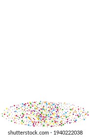 Orange Vector Square Decoration. Geometric Circle Illustration. Yellow Confetti Background. Green Sparkle Star.