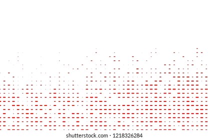 Orange vector template with repeated sticks. Decorative shining illustration with lines on abstract template. The template can be used as a background.