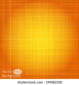 Orange vector texture pattern. Eco canvas, textile. 