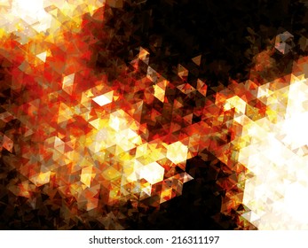 Orange Vector Triangle Background