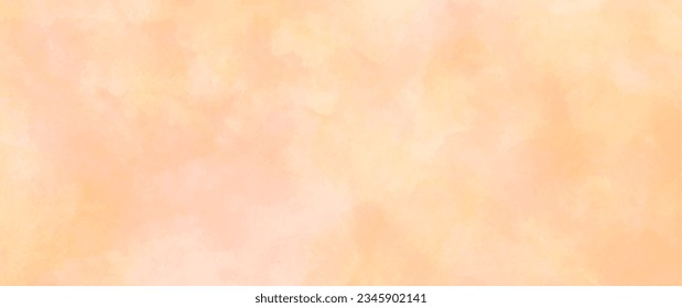 Fondo de la acuarela vectorial naranja. Diseño de papel pintado a mano para tarjetas, volantes, afiches, diseño de portada, tarjetas de invitación, impresiones. Ilustración de otoño para el diseño. Fondo de caída.	