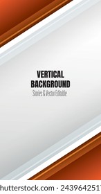 Orange Vertical Stories Desing Vector Background