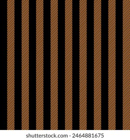 Líneas de rayas de Vertical naranja aisladas en fondo negro patrón de cuadros sin costuras para el diseño textil, servilleta, manta, papel de embalaje, cubierta, mantel, bufanda. ILUSTRACIÓN VECTORIAL EPS 10.