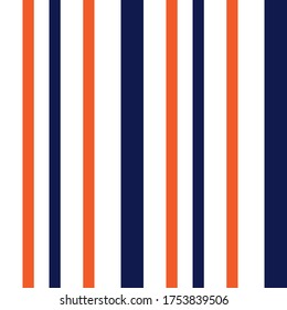 Orange vertical striped seamless pattern background suitable for fashion textiles, graphics