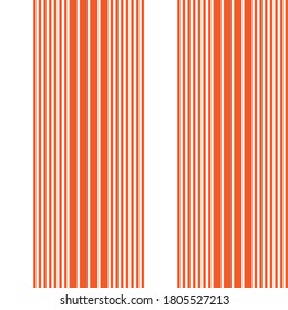 Orange vertical striped seamless pattern background suitable for fashion textiles, graphics