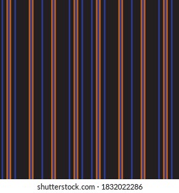 Orange vertical striped seamless pattern background suitable for fashion textiles, graphics