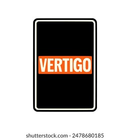 orange vertigo fashion tshirt sticker vector illustration template design