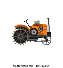 Old Orange Farm Tractor Stock Images, Royalty-Free Images & Vectors ...