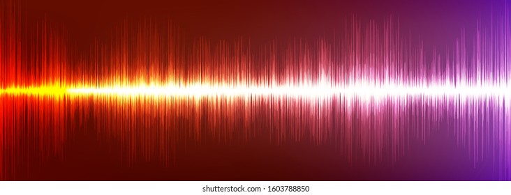 Orange and Violet Digital Sound Wave Background,technology and earthquake wave concept,design for music industry,Vector,Illustration.