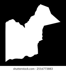 Orange Walk District map, administrative division of Belize.