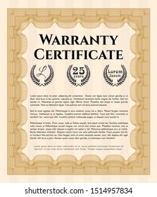 Orange Warranty. Customizable, Easy to edit and change colors. Complex background. Nice design. 