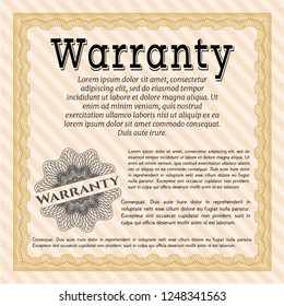 Orange Warranty. Printer friendly. Customizable, Easy to edit and change colors. Nice design. 