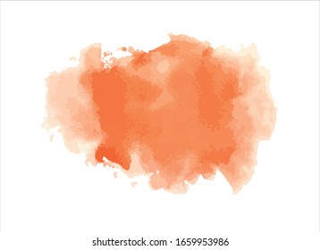 orange water color paint background