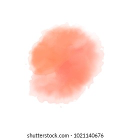 orange water color splash