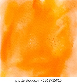 Orange watercolor abstract background texture
