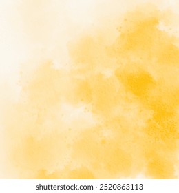 Orange watercolor abstract background texture. Brush painted watercolor paper gradient background vector.