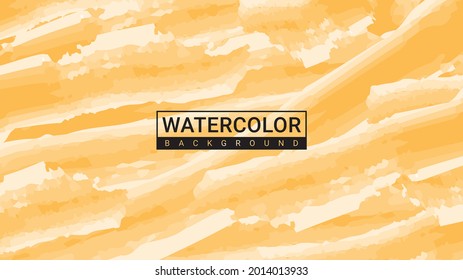 fondo abstracto de color de agua naranja para elemento de diseño vectorial de web o impresión