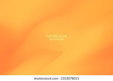 Orange Watercolor Background. Abstract Art Wallpaper. Multicolored. Vector Illustration