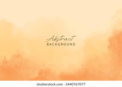 Orange watercolor background. Abstract orange watercolor background. Orange water color splash texture. Grunge watercolour illustration