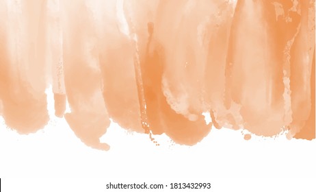 Orange watercolor background for textures backgrounds and web banners design
