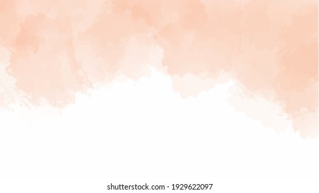Fondo de color de agua naranja para fondos de texturas y diseño de banners web, espacio de copia para diseño,vector de ilustración.
