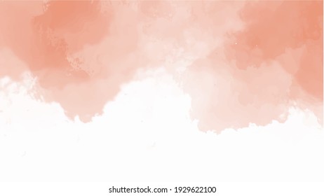 Orange watercolor background for textures backgrounds and web banners design, copy space for design,illustration vector.
