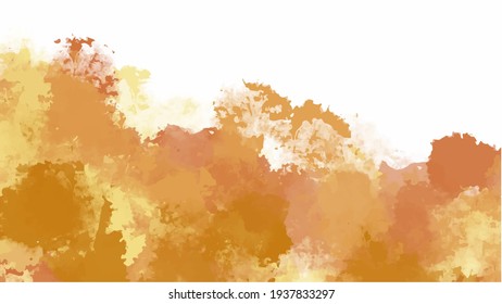 Orange watercolor background for textures backgrounds and web banners design
