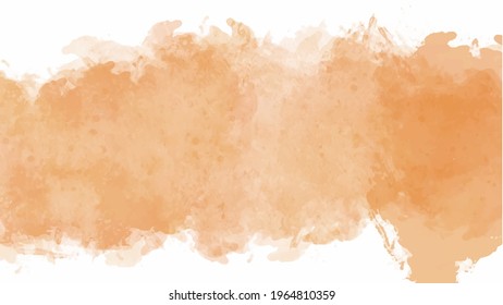 Fondo de color de agua naranja para fondos de texturas y diseño de banners web
