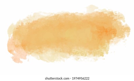 Orange watercolor background for textures backgrounds and web banners design
