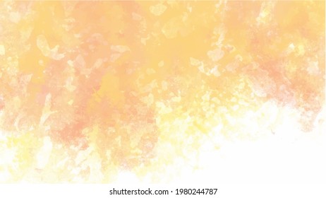 Orange watercolor background for textures backgrounds and web banners design
