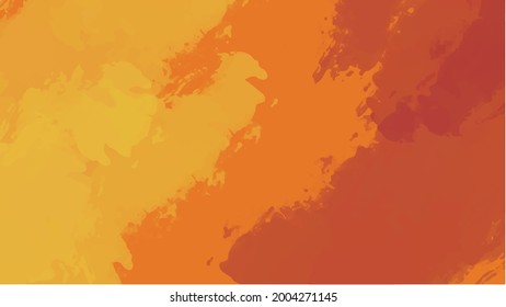 Fondo de color de agua naranja para fondos de texturas y diseño de banners web
