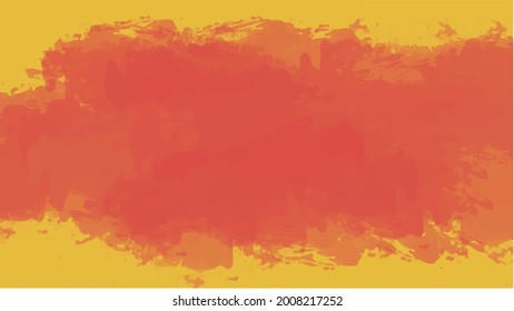 Orange watercolor background for textures backgrounds and web banners design
