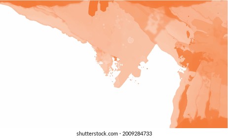 Orange watercolor background for textures backgrounds and web banners design
