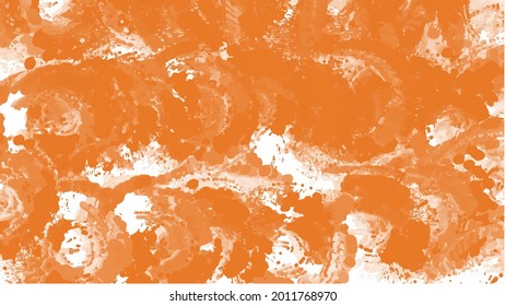 Fondo de color de agua naranja para fondos de texturas y diseño de banners web

