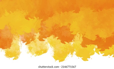 Fondo de color de agua naranja para fondos de texturas y diseño de banners web
