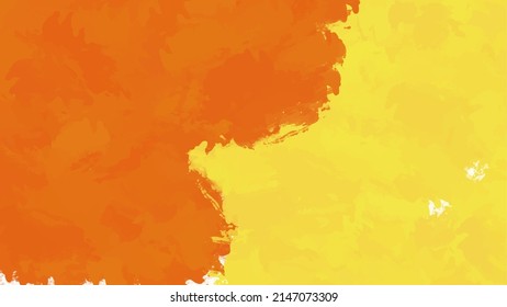 Orange watercolor background for textures backgrounds and web banners design
