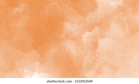 Fondo de color de agua naranja para fondos de texturas y diseño de banners web

