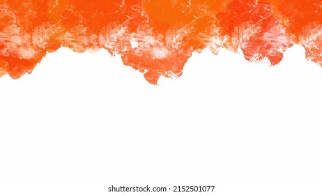 Orange watercolor background for textures backgrounds and web banners design

